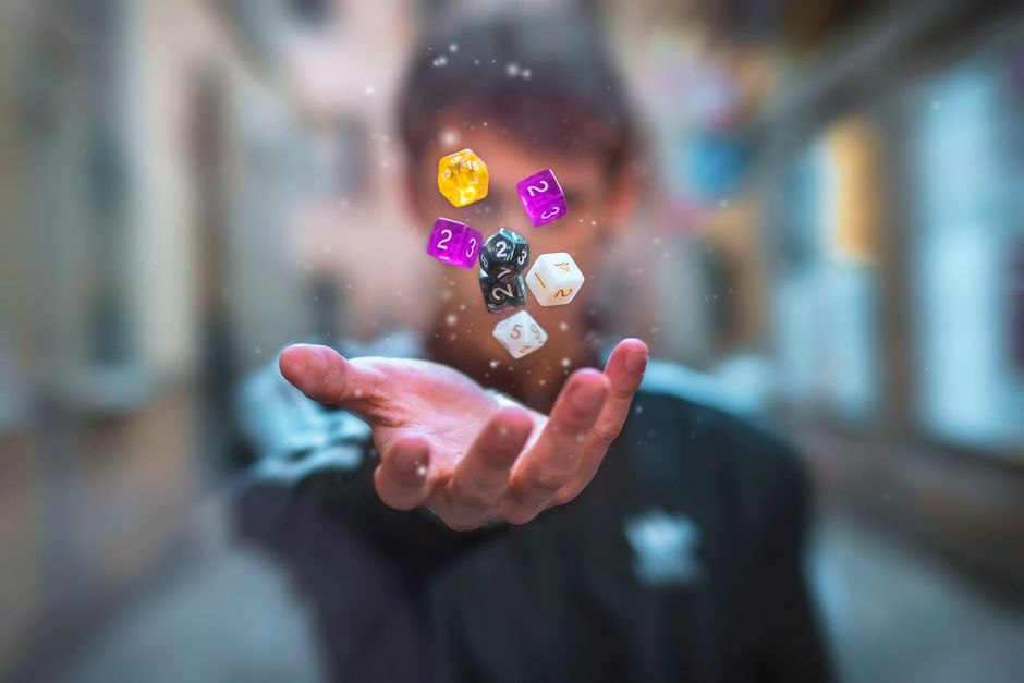 Sada 7 RPG kociek Kocka – ukážková fotografia